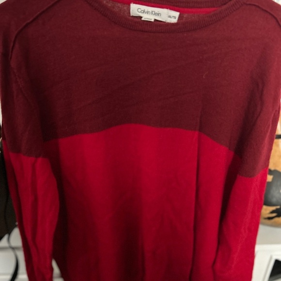 Calvin Klein Other - Calvin Klein Deep Red Knitwear